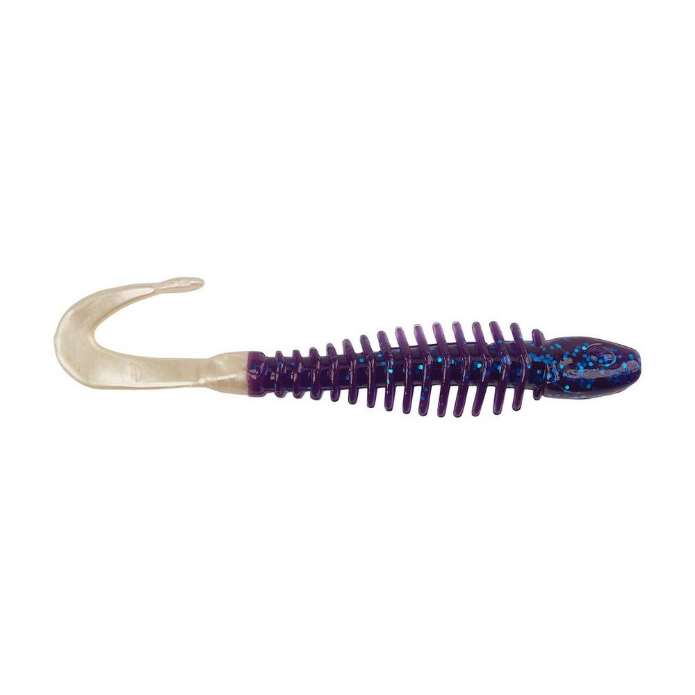 Berkley PowerBait Curly Bones 3 Electric Blue/White Qty 10 - FishAndSave