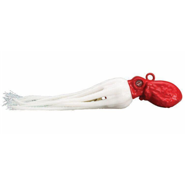 13 Fishing Octopi Jig - Red Head/Pearl White Skirt 3 Oz Qty 1