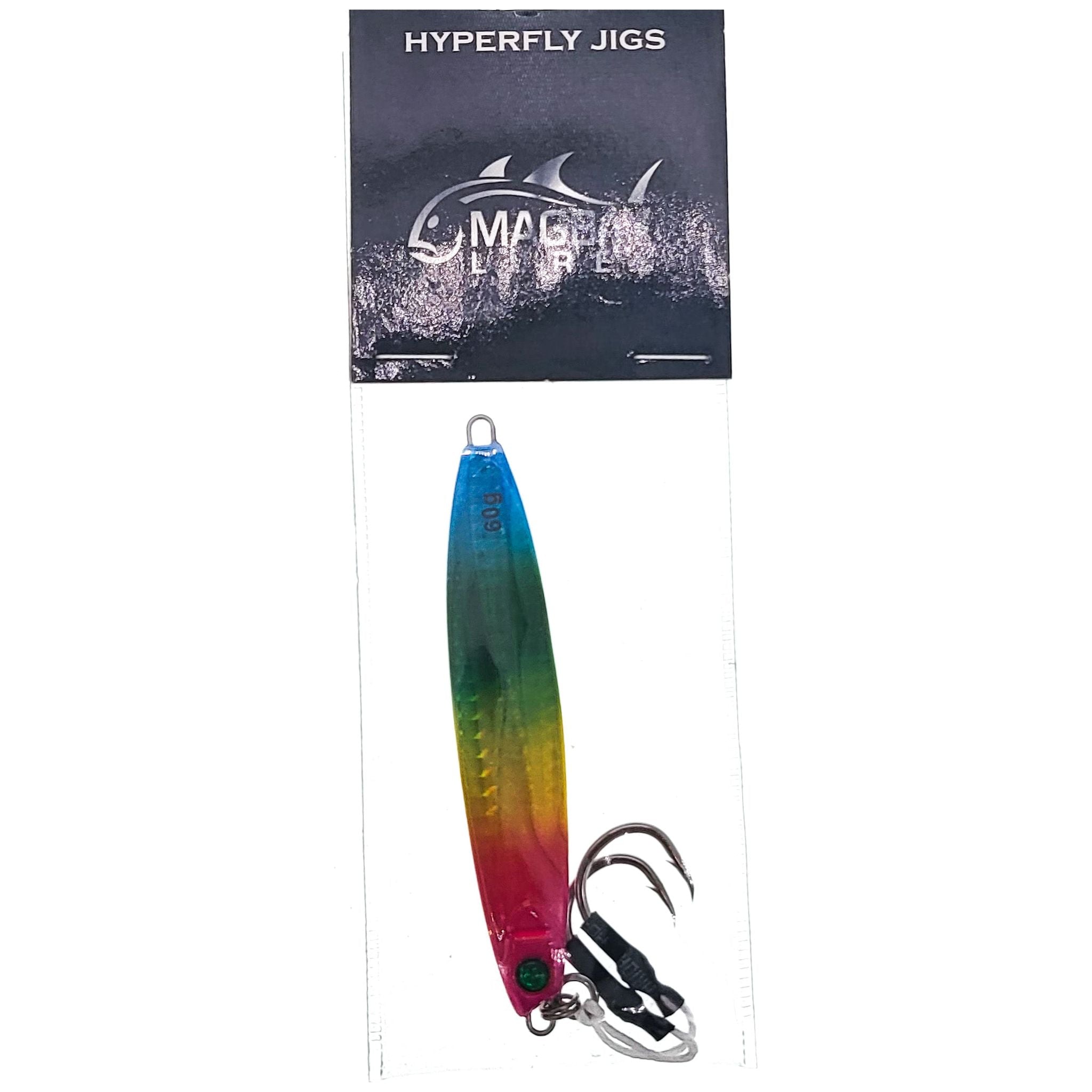 Magbay Lures Hyperfly Ocean Hopper Jig 60g 3-3/4 Rainbow - FishAndSave