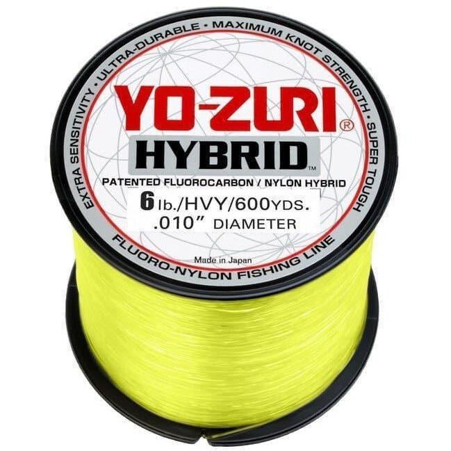 Yo-Zuri HI VIS Hybrid Fluorocarbon 600 Yds HI VIS Yellow