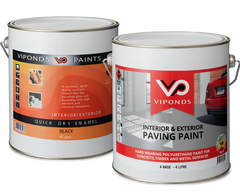 Viponds Paving Paint and Viponds Quick Dry Enamel Cans