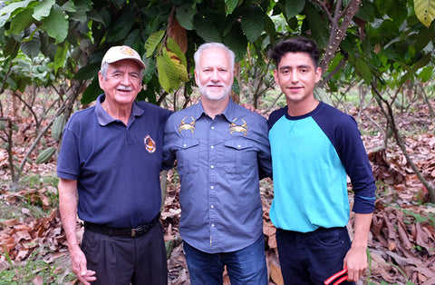 Origin Trip Ecuador 2016 Vitaliano Sarabia and Shawn Askinosie with Moises Sarabia