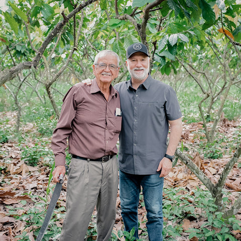 Shawn and Don Vitaliano at origin in 2019.