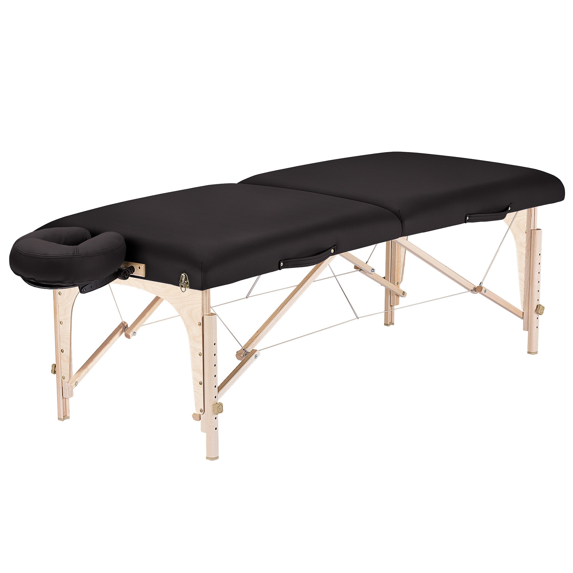 Billede af Earthlite Harmony DX Transportabel Massagebriks Med Reiki-endestykke - Black | Sort- Transportabel brikse - Sammenklappelig - Hos BodyMindCompany