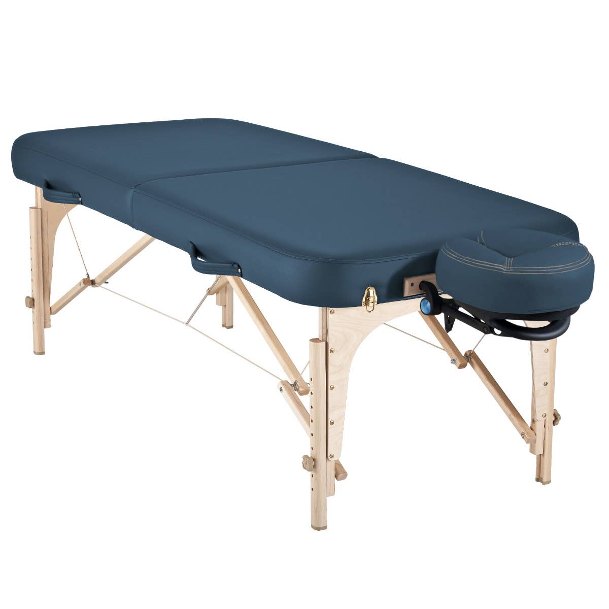 Billede af Earthlite Spirit Reiki Transportabel Luksus Massagebriks - Mystic Blue | Blå / 76 cm- Transportabel brikse - Sammenklappelig - Hos BodyMindCompany