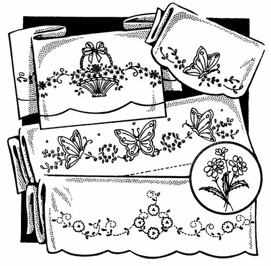 Buzzing Bees Embroidery Transfer Sheet Pattern - 18 x 24 Inch Featuring 14  Designs