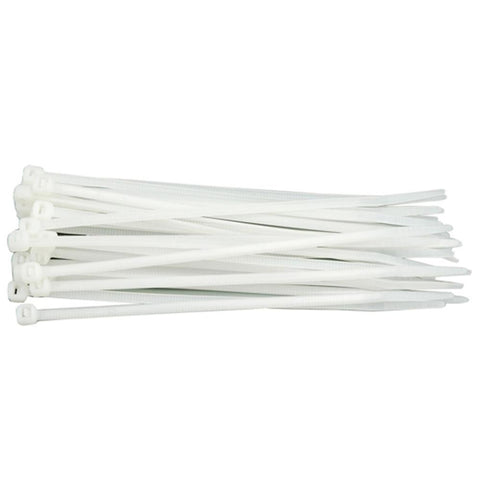  Bridas blancas para cables de 15 pulgadas, 120 lb. de montaje  por tornillo (paquete de 100) : Electrónica