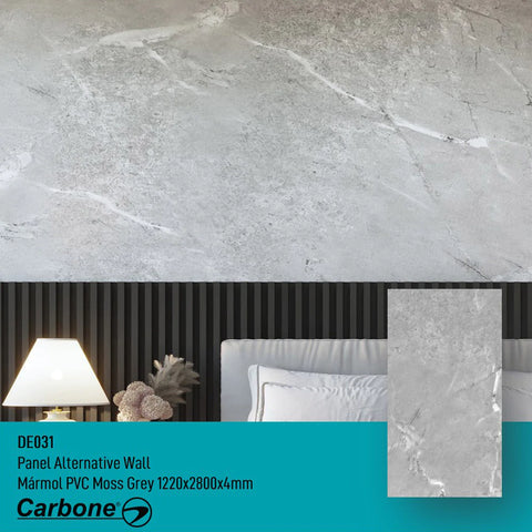 Panel Decorativo Marmol PVC Mármol Gris 1.22 X 2.44 m. X 3 mm. - Buscal  S.A.C