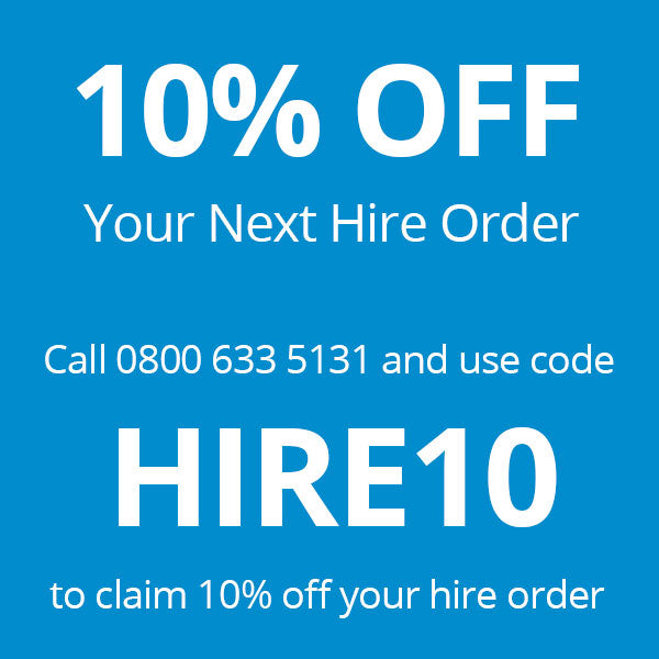 10% off your next hire order