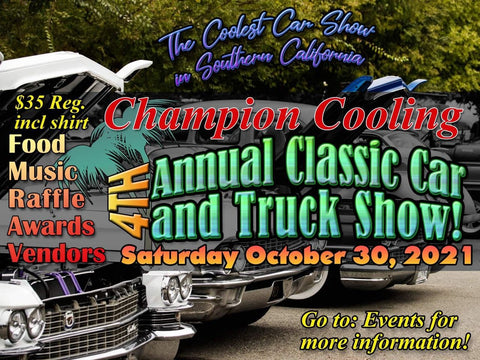 Champion Cooling Systems 4th Annual Car Show