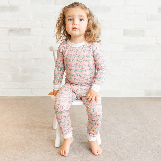 Sunny Side Up • 'Sleep Tight' Two-Piece Bamboo Pajama and Playtime