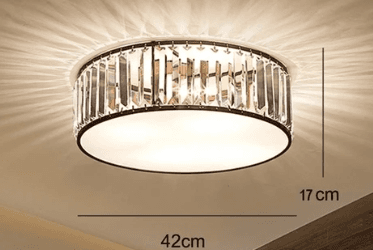 LED Ceiling Lights With K9 Crystal Modern Round Ceiling Lamp