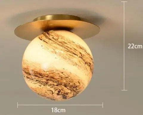 Light Luxury All-copper Aisle Lamp Planet Corridor Ceiling