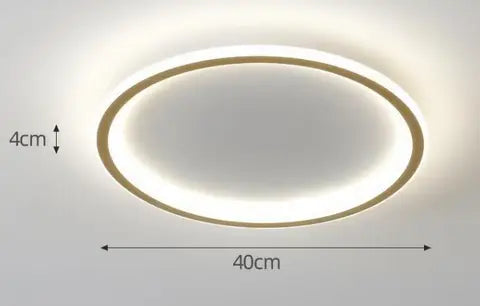 New Simple Bedroom Led Copper Ceiling Lamp