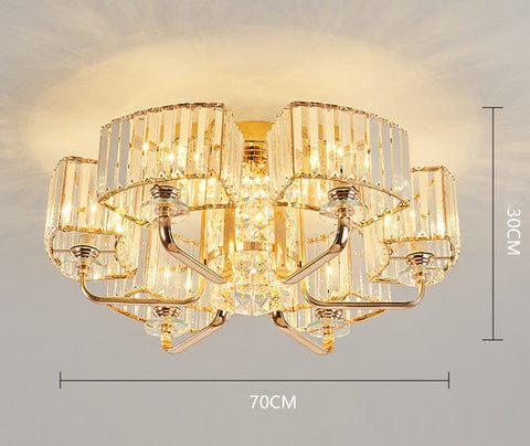 Simple Luxury Atmosphere High End Crystal Ceiling Lamp