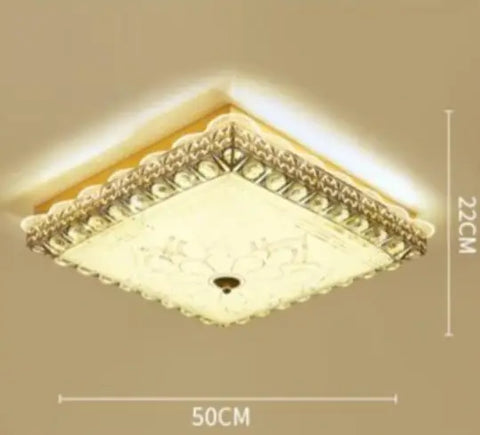 European Creative Square Master Bedroom Lamp Atmospheric Led