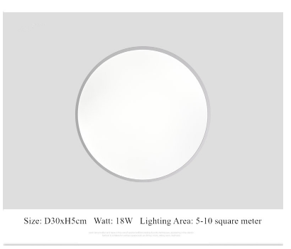 Surface Mount Ultra Thin 5cm LED Ceiling Light Dimmable