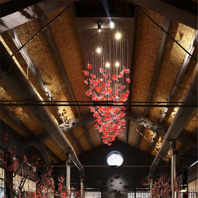 Maple Leaf Hotel Designer Home Ceiling Art Decor Hanging