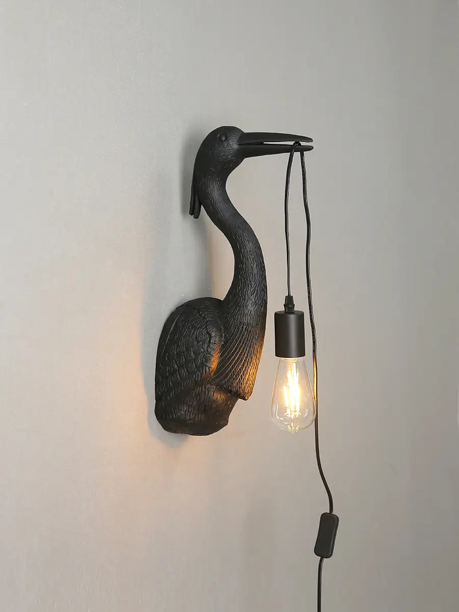 Postmodern Designer Crane Wall Lamps - Art Deco Resin Wall