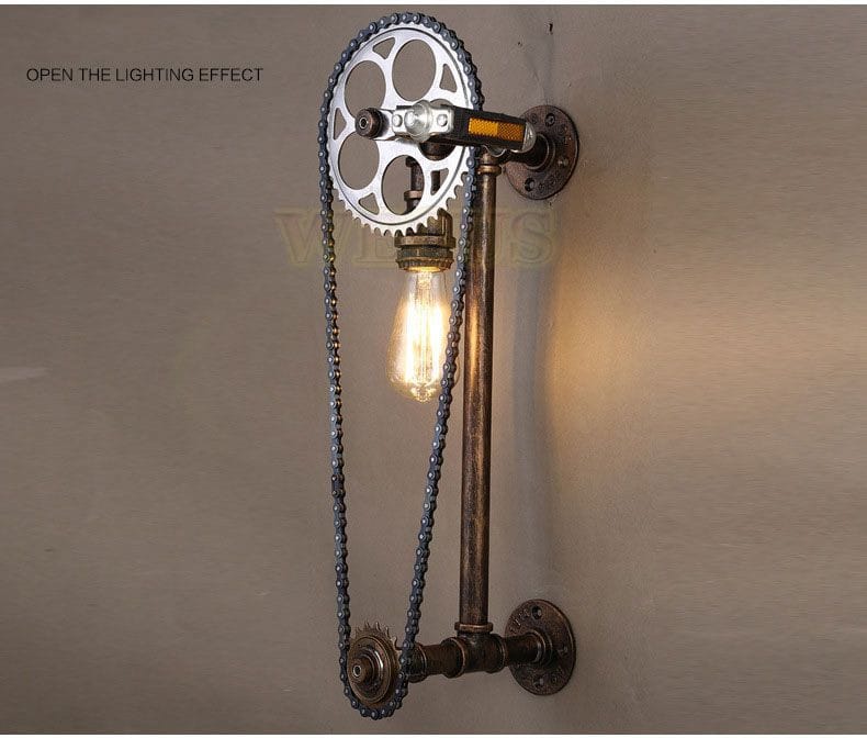 Loft Vintage Water Pipe Wall Lamp Restaurant Bar Cafe Pub