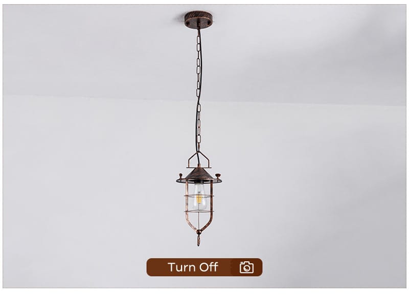 Rustic Farmhouse Hanging Light Fixtures Antique Copper Black