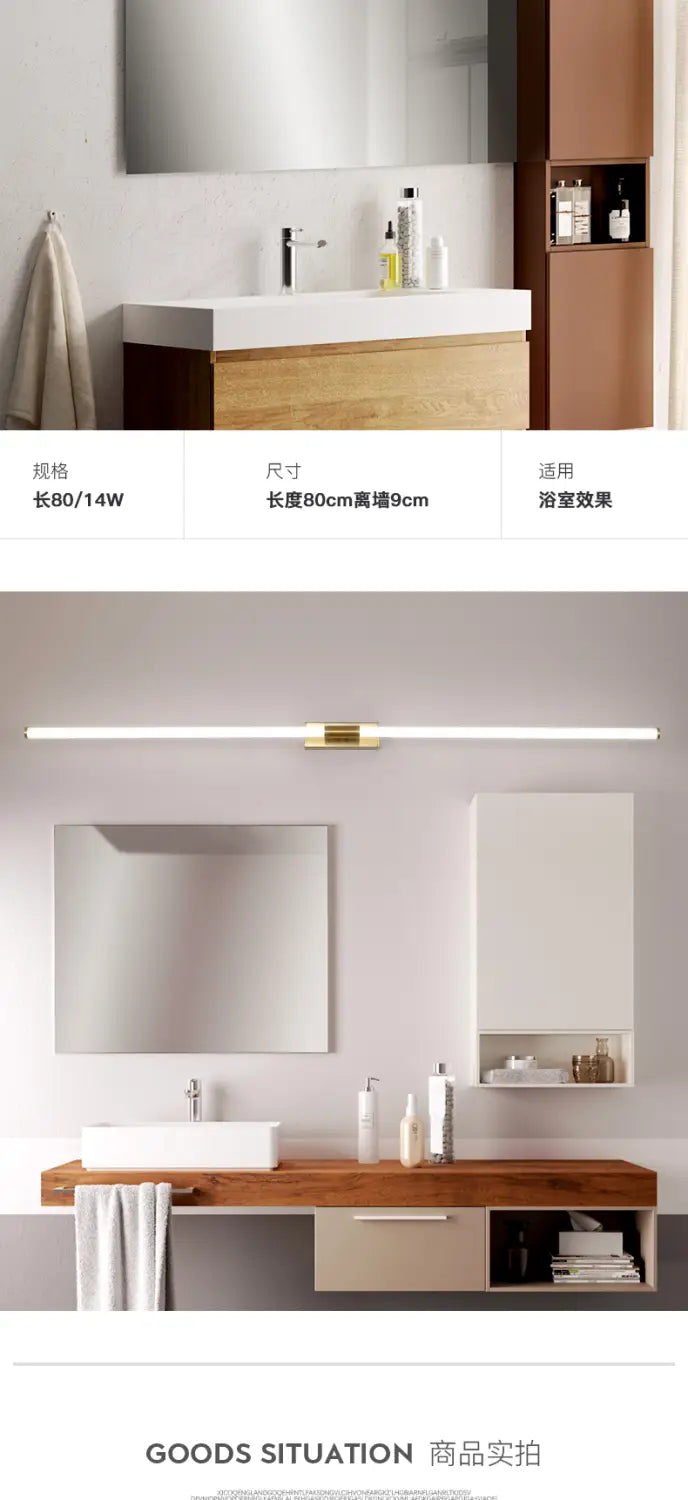 Modern LED Bathroom Mirror Lights Bedroom Make Up Dressing