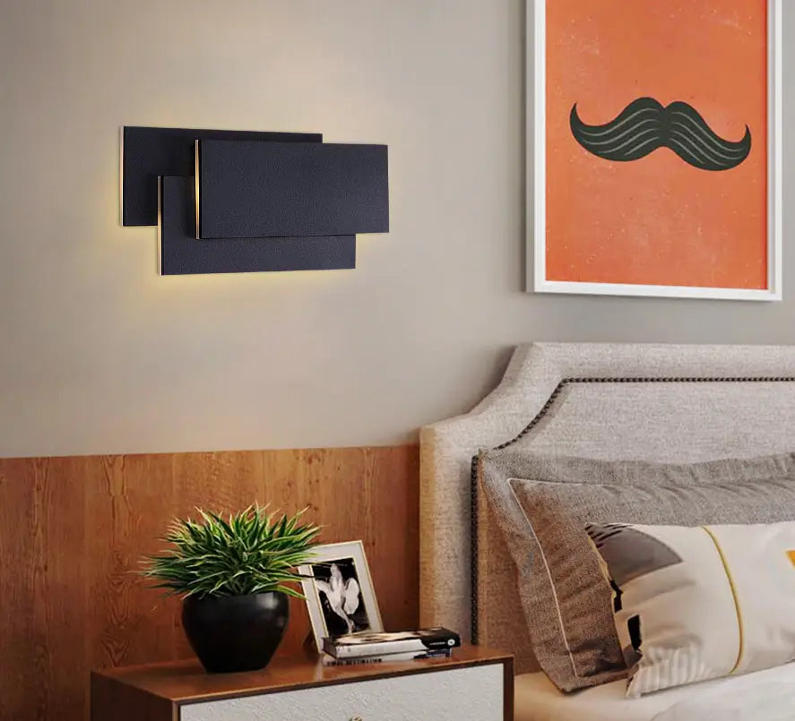 Nordic Simple Led Wall Lamp Bedroom Bedside Sconce backlight