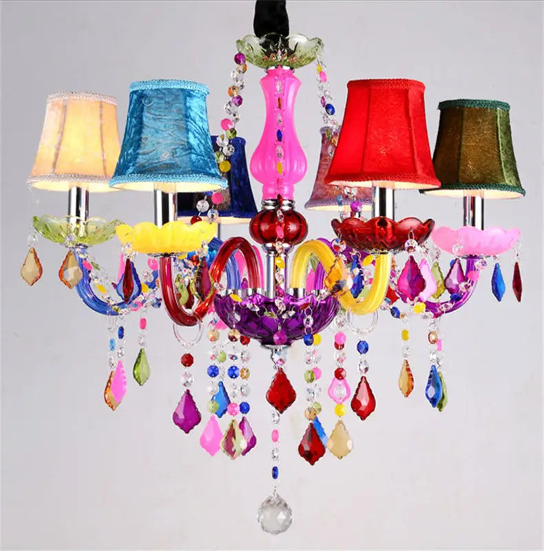 Elegant LED Glass Chandelier - Exquisite Ceiling-Mounted