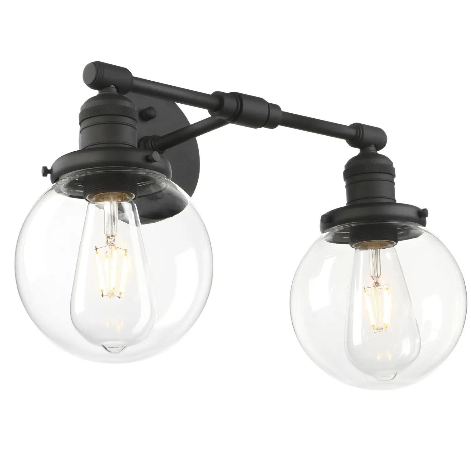 Vintage Wall Sconces with Clear Globe Glass Shade Wall Lamp
