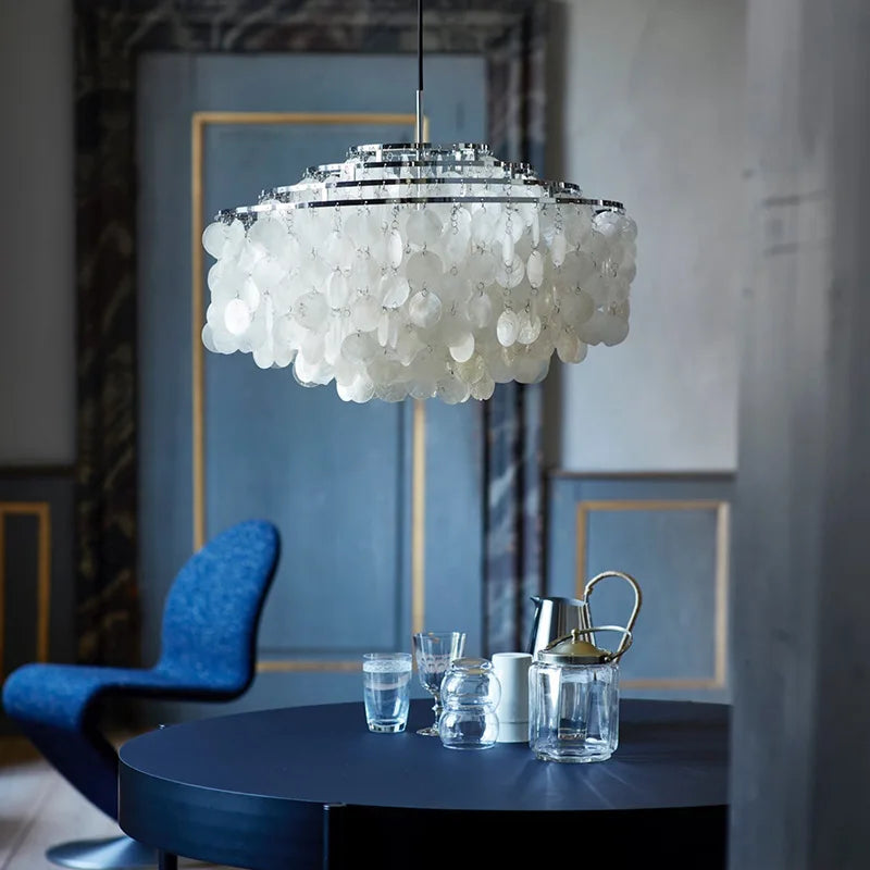 Celia - Luxury Nordic Modern Shell Cluster Chandelier -