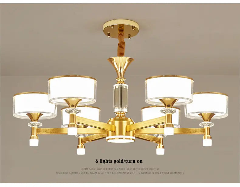 Modern Remote Dimmable Led Chandelier Lighting Living Room