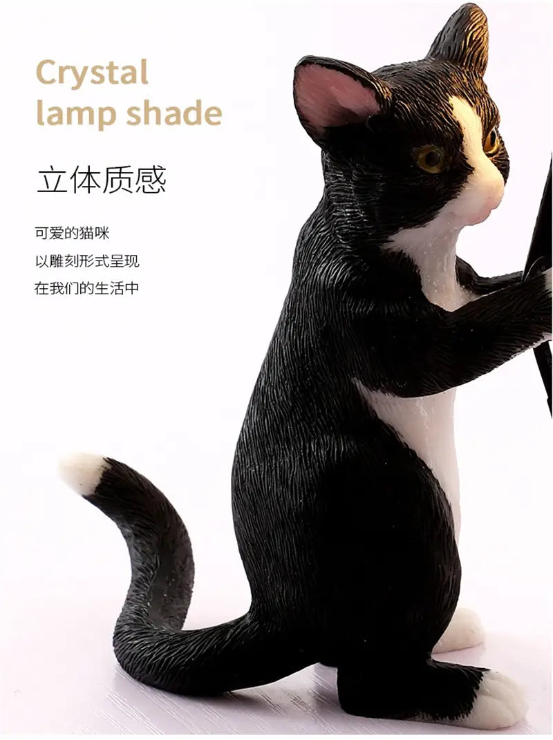 Nordic Animal-Themed Resin Cat Table Lamp - Children’s