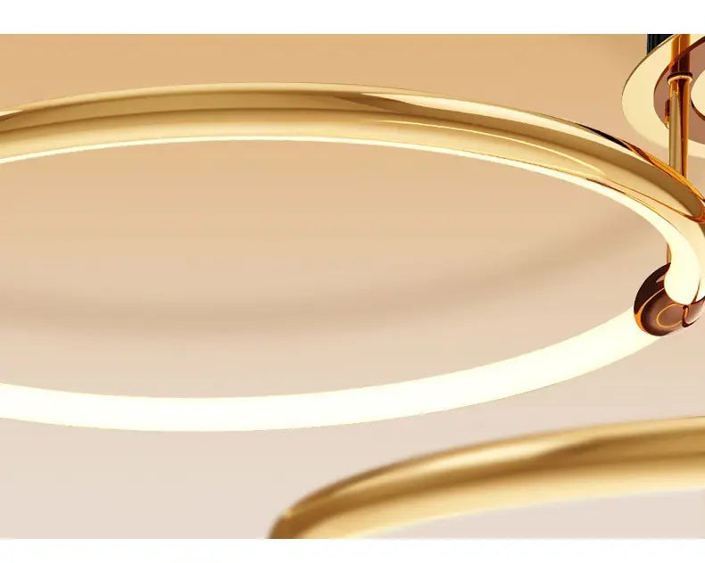 Gold Luxury Circle ceiling light pendant light: