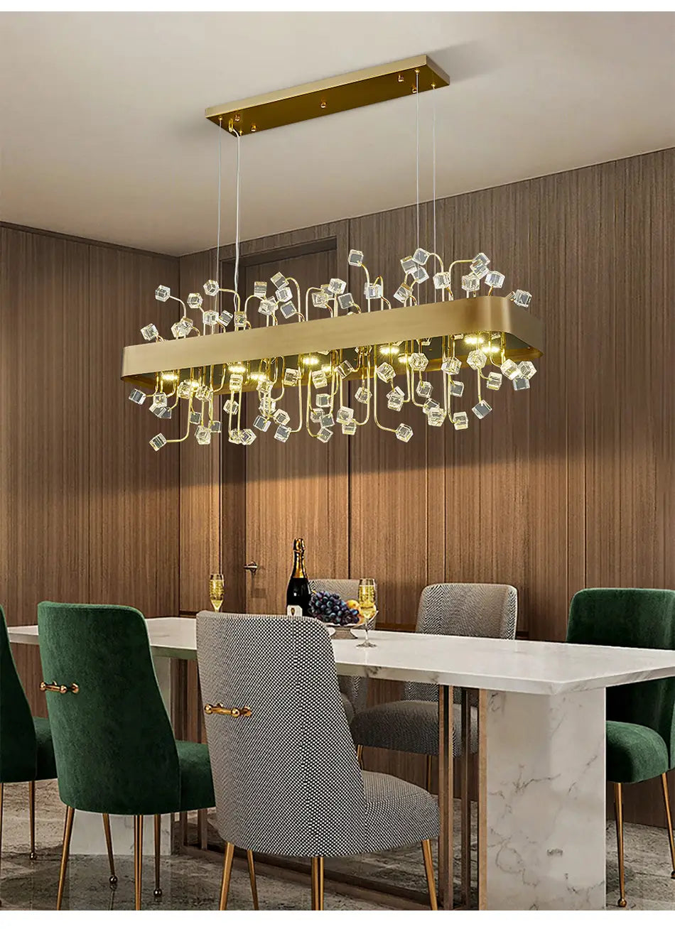 Colour Crystal Led Chandeliers For Living Room Indoor