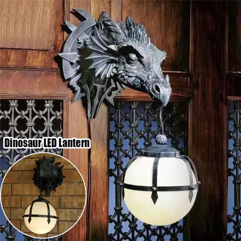 LED Dinosaur Hanging Lamp Lantern Industrial Style Resin