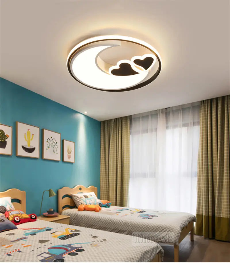 Heart Shape Ceiling Lights For Girls Room Kids Bedroom Light