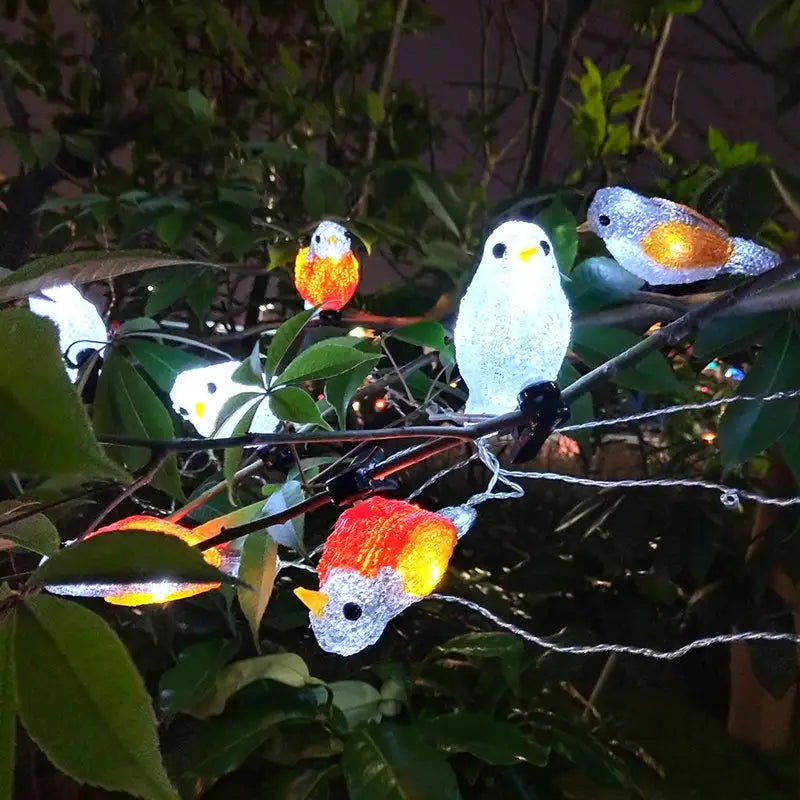 LED Solar Light Cute Bird Style Outdoor Waterproof Solar