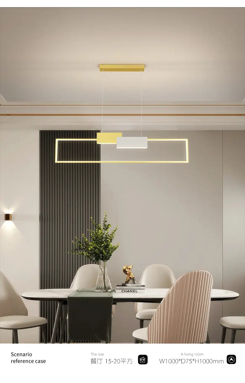 Modern Nordic LED Chandelier - Minimalist Elegance for