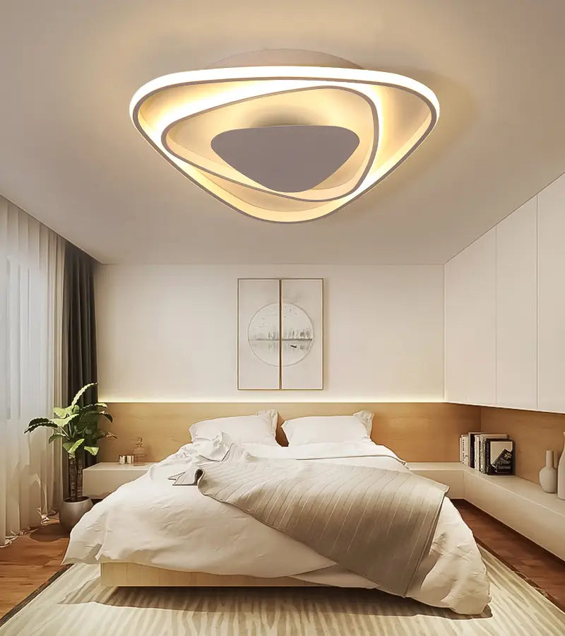 Nordic Ultra thin led ceiling light with Remote black white