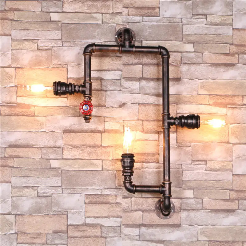 Retro Industrial Creative Entrance Hallway Lighting Iron