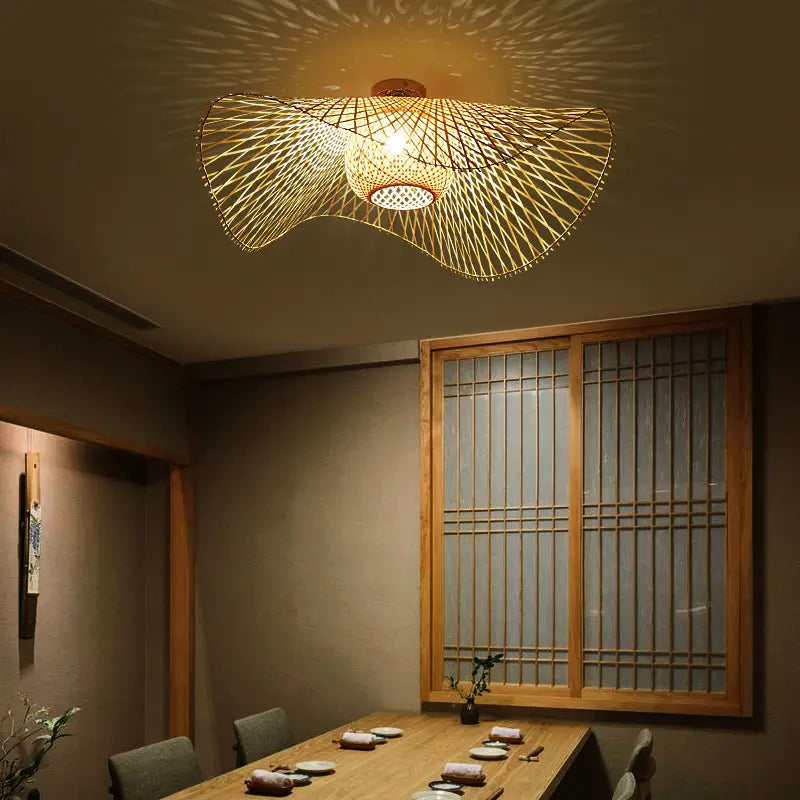 Bamboo Ceiling Lamps Asia Style Bamboo Ceiling Lights