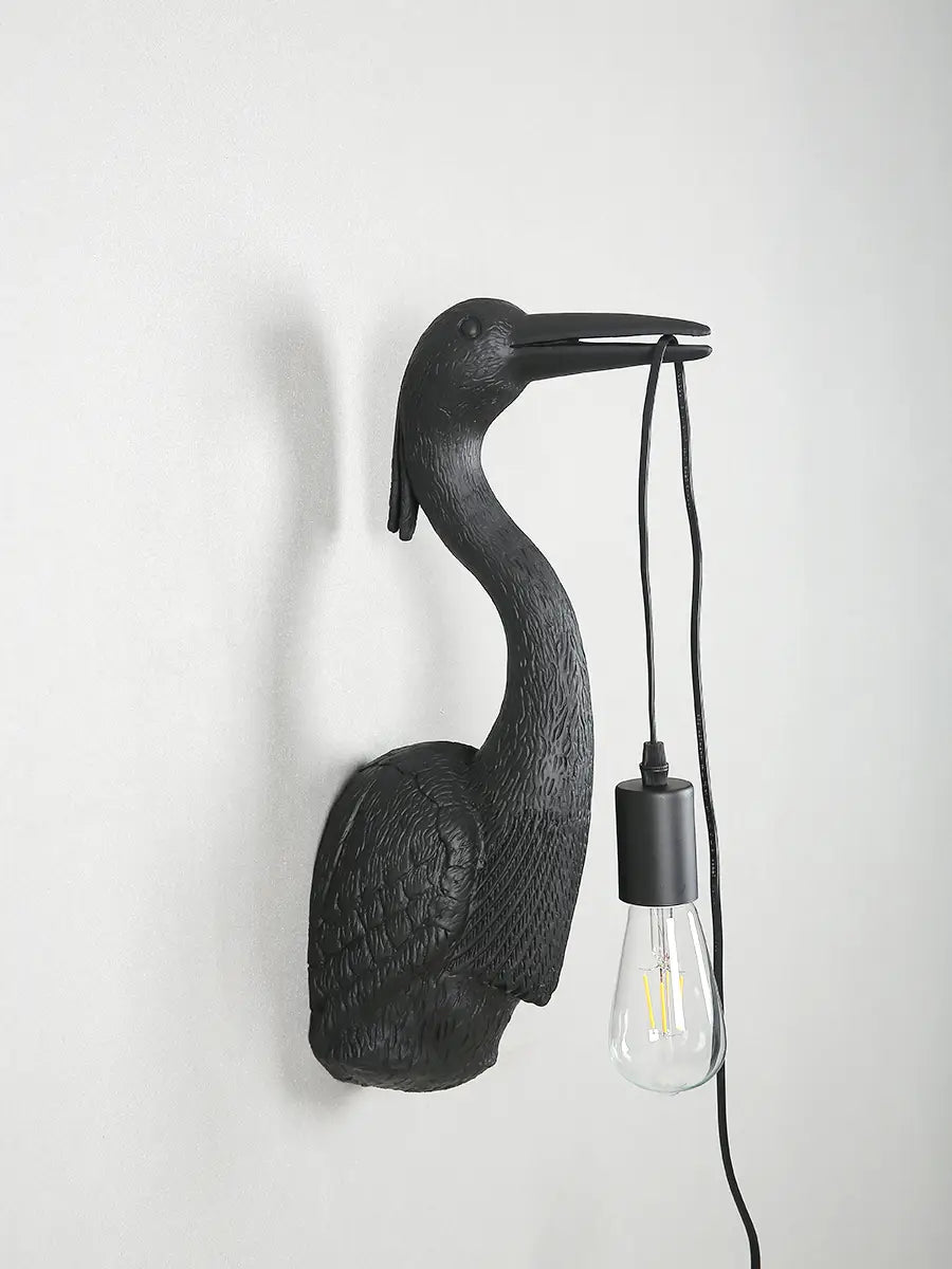 Postmodern Designer Crane Wall Lamps - Art Deco Resin Wall