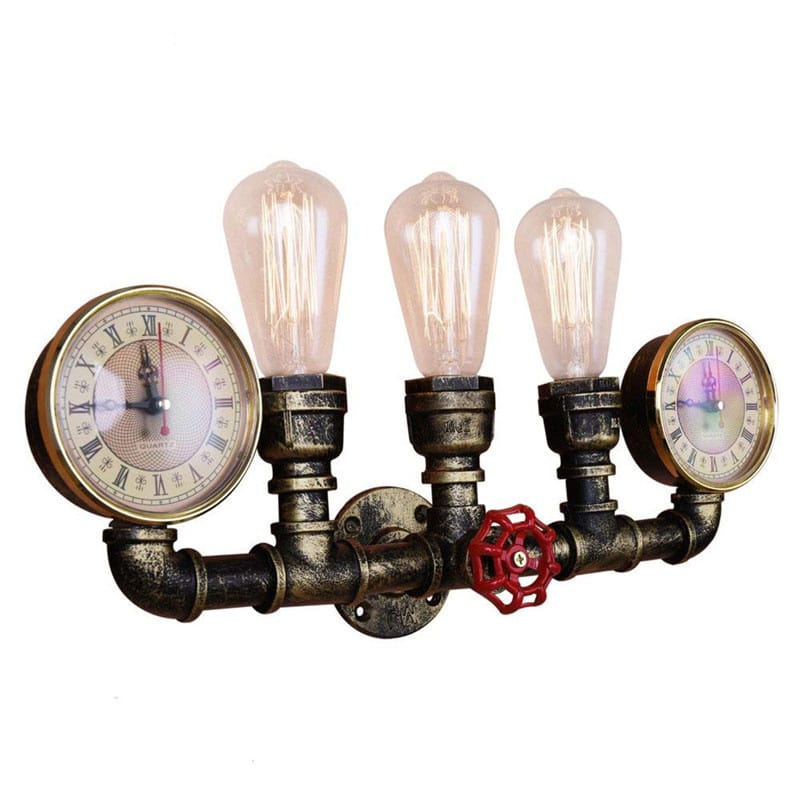 Industrial style Vintage Retro Loft Wall Lights Water Pipe