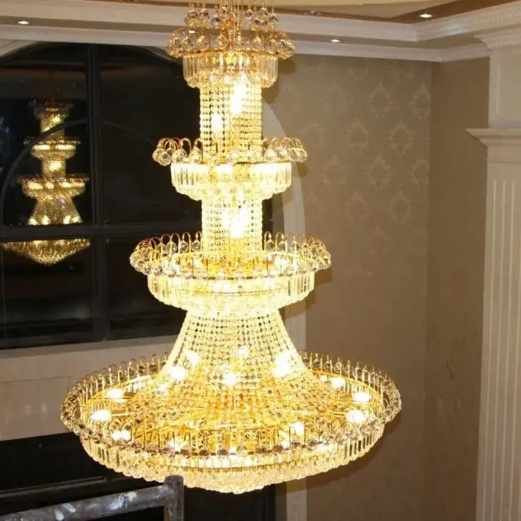 Double Height Living Room Crystal Light LED European