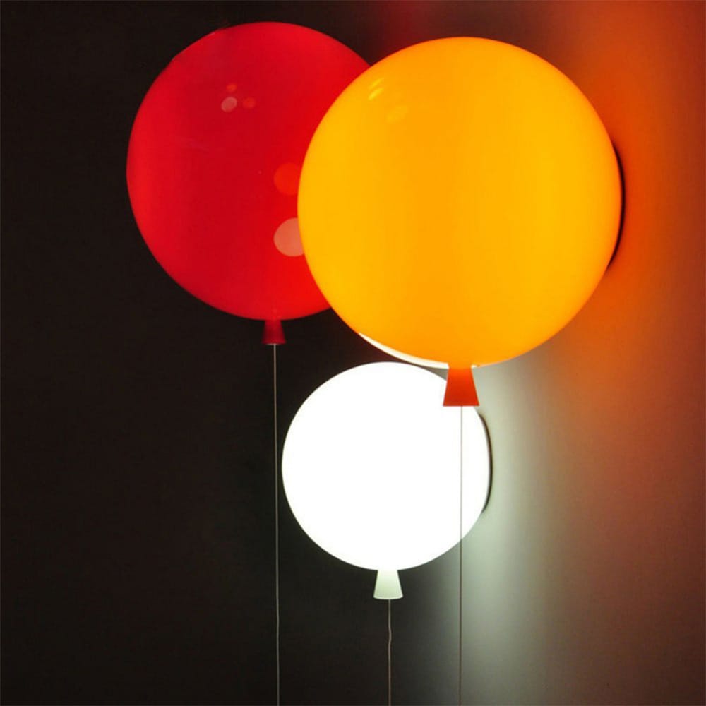 Balloon Wall Lamps Children Wall Light Pull Switch Lighting