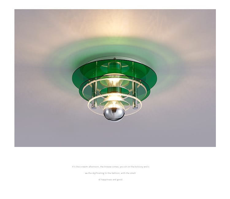 Vibrant Acrylic Ceiling Lamp - Modern Entrance Aisle
