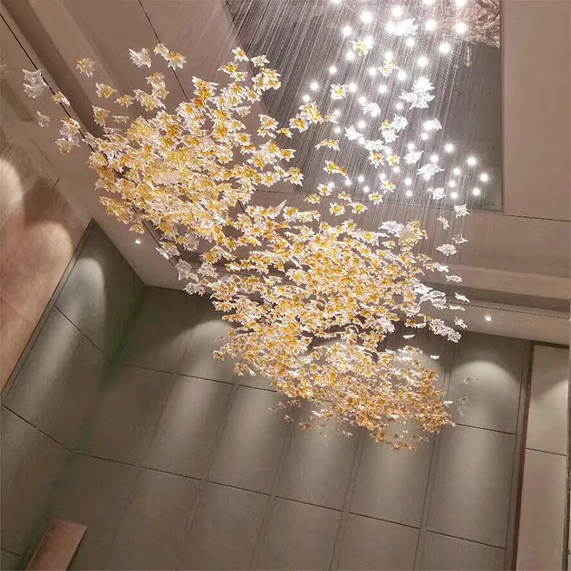 Large scale project crystal chandelier hotel chandelier