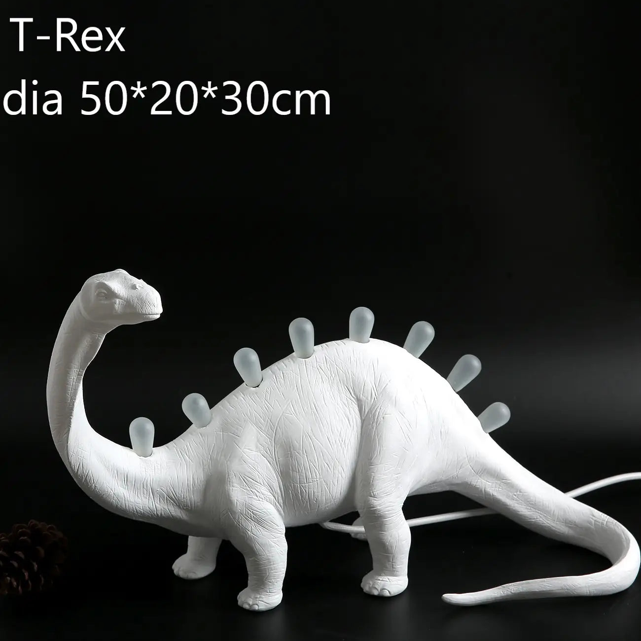 Jurassic Dinosaur Resin Table Lamps - Brontosaurus & T-Rex