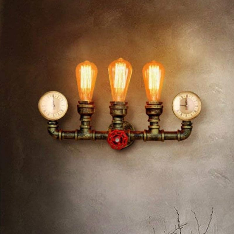 Industrial style Vintage Retro Loft Wall Lights Water Pipe