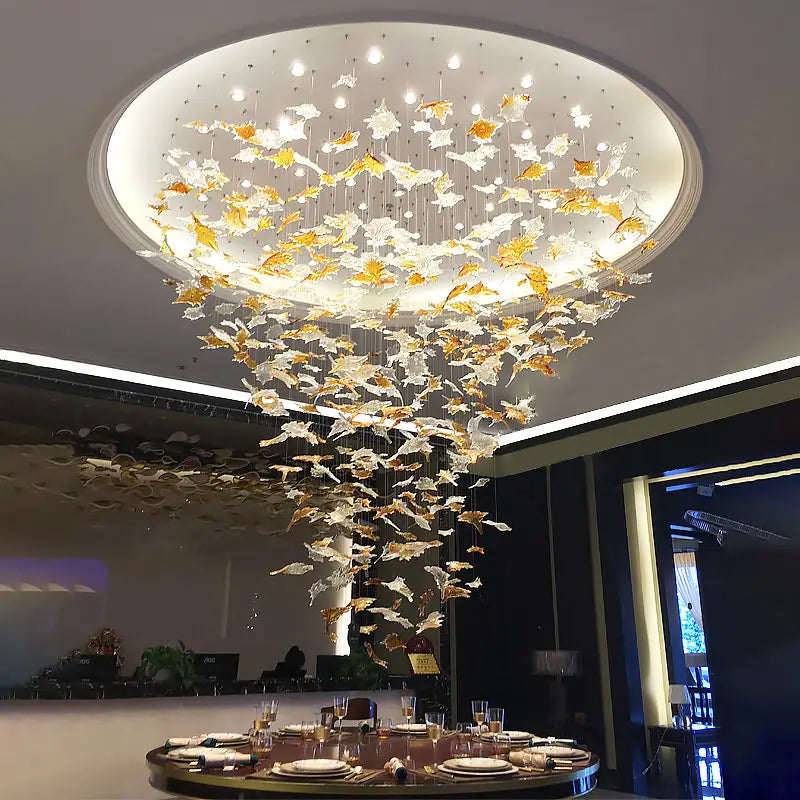 Large scale project crystal chandelier hotel chandelier